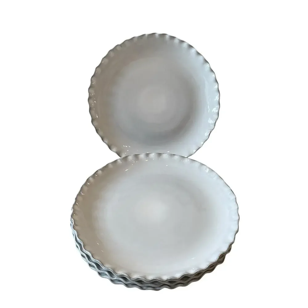 Nosse with Fortessa Stone Dinner Plates 11in Light Gray Set of 4 Portugal NEW